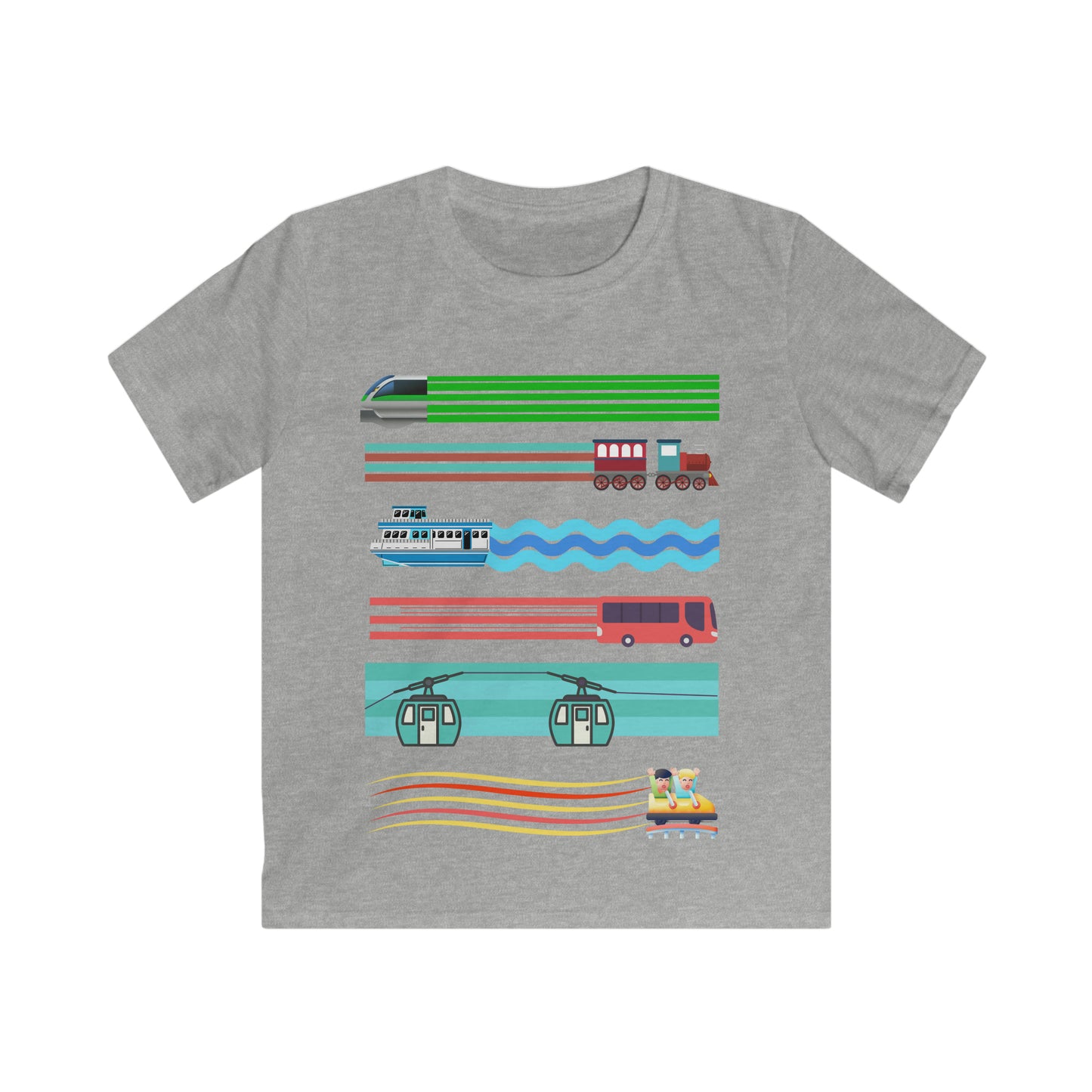 Childrens Travel In Style - Kids Softstyle Tee
