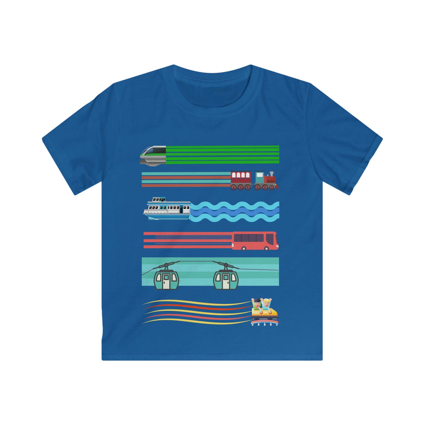 Childrens Travel In Style - Kids Softstyle Tee