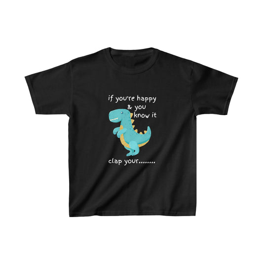 If You're Happy and You Know it... (Darker) Kids Heavy Cotton Tee